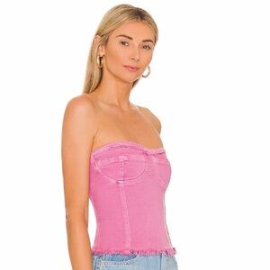 Revolve Superdown Desa Crop Bustier Top